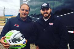 Bell presents Donny with commemorative 10X helmet